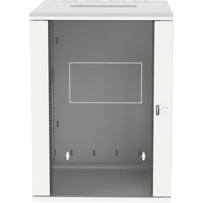 Panduit Wall Mount Cabinet, 18RU, 30" Depth, Windowed Door, White