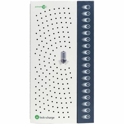 LocknCharge Putnam 18-C Charging Station, Pre-Wired with USB-C Cables (45W charger)