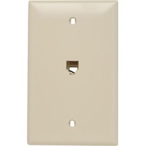 On-Q 2 Phone Line (4P4C) Wall Plate, Ivory (M10)