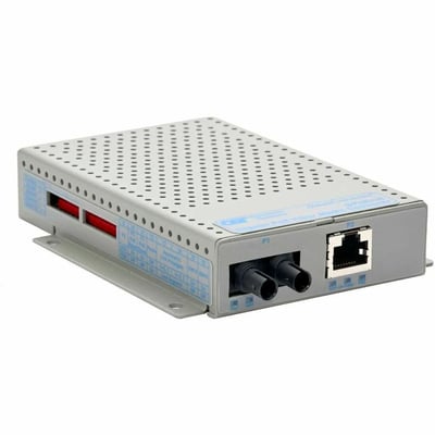 10/100/1000 RJ-45 POE 60W MEDIA CONVERTER ST MM 850 550M AC US