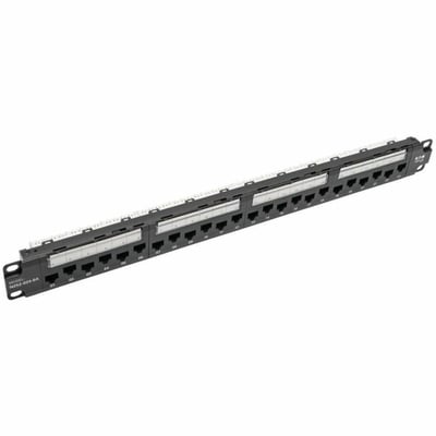 Tripp Lite by Eaton 24-Port 1U Rack-Mount Cat6a 110 Patch Panel with Cable Management Bar 110 Punchdown RJ45 TAA