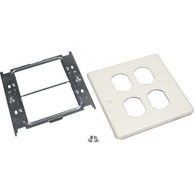 Wiremold 4047 Two-Gang Cover Two Duplex Receptacles Fitting
