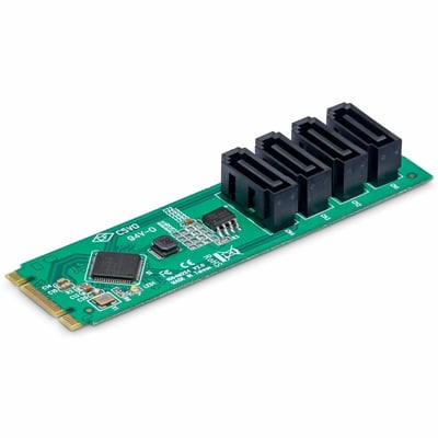 4-PORT M.2 TO SATA ADAPTER - M.2 PCIE 3.0 TO SATA EXPANSION CARD