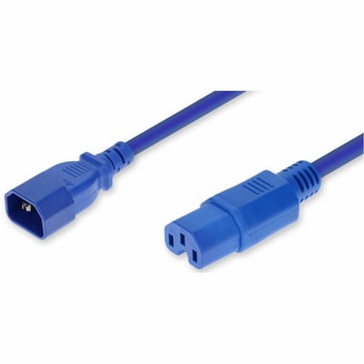 2M C14/C15 M/F 14G BLUE PWR CBL H-TEMP 250V AT 15A