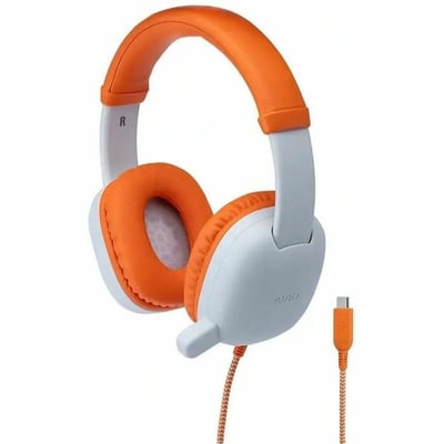 AVID WONDEREARS 3.5MM HEADPHONE ORANGE KIDS HEADPHONE KIDCOM MIC