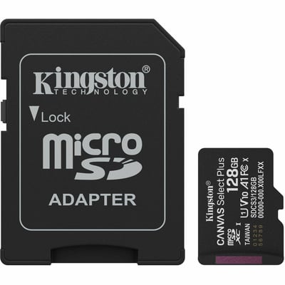 LA 128GB MICROSDXC CANVAS SELECT PLUS GEN3 150MB/S A1 CARD +