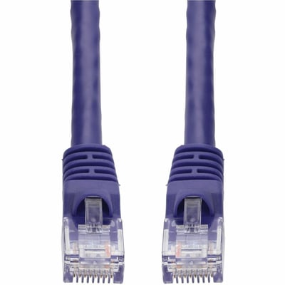 AddOn 25ft Purple CAT 5E PVC Ethernet Cable Snagless Bubble Boot RJ-45 M/M