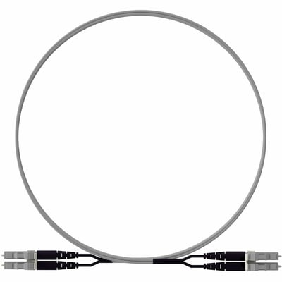 Panduit OM4+ 2f 1.6mm PC OFNP LC Key K / LC Dup Std Polarity Ult IL SL Jacket 6m
