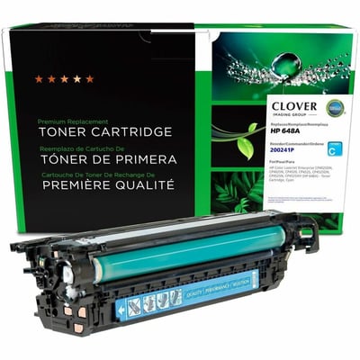 Clover Imaging Remanufactured Cyan Toner Cartridge for HP 648A (CE261A)