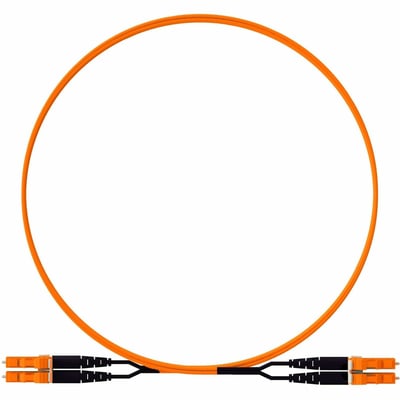 Panduit OS2 2f 1.6mm PC OFNP LC Key E / LC Key E Std Polarity Std IL OR Jacket 20m
