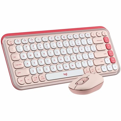 POP ICON COMBO KEYBOARD MOUSE ROSE OFF-WHITE