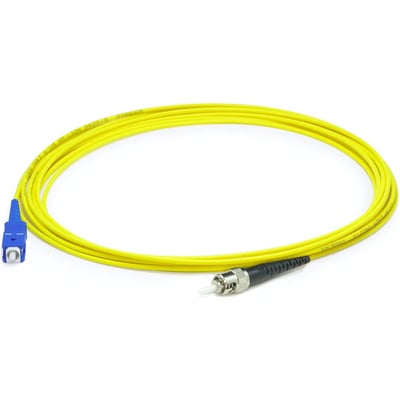 AddOn 9m ST to SC Yellow OS2 Simplex LSZH SMF Fiber Patch Cable