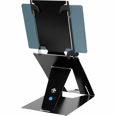 R-GO ERGONOMIC TABLET AND LAPTOP STAND, RISER DUO, ADJUSTABLE, BLACK, TAA COMPLI