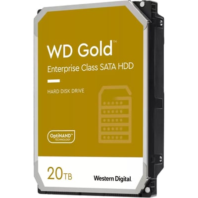 WD Gold WD201KRYZ 20 TB Hard Drive - 3.5" Internal - SATA (SATA/600) - Conventional Magnetic Recording (CMR) Method