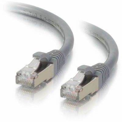 Quiktron Q-Series Patch Cords, CAT6 Shielded, booted, Gray, 1 FT