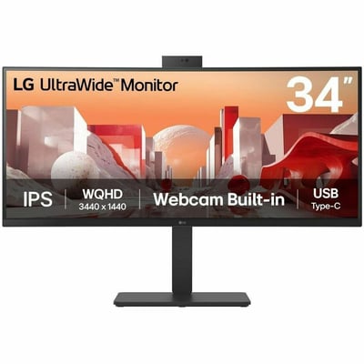 34IN LCD 3440X1440 21X9 CURVED WEBCAM KVM SPKR USBC DP HDMI