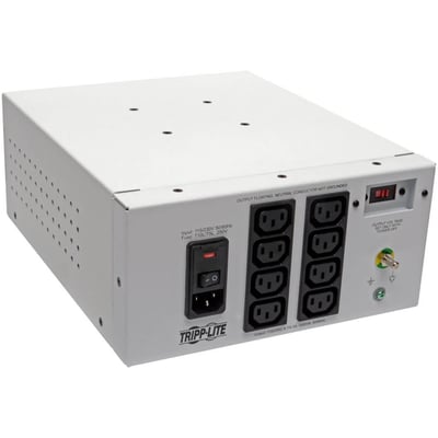 Tripp Lite by Eaton Isolator Series Dual-Voltage 115/230V 1000W 60601-1 Medical-Grade Isolation Transformer C14 Inlet 8 C13 Outlets