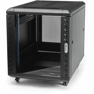 StarTech.com 12U 36in Knock-Down Server Rack Cabinet with Casters