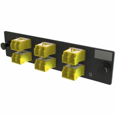 ADPT PANEL OFP 6 KEYED LC DX 12F YELLOW MOQ 1