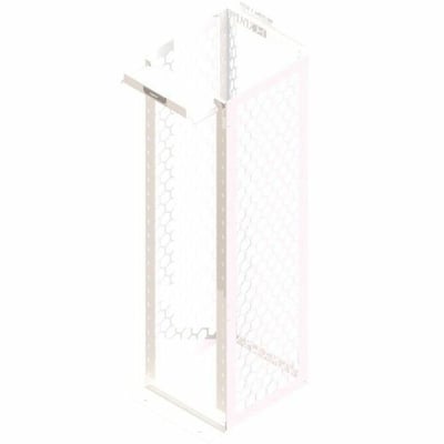 Ortronics MM20 Channel Rack, 24" deep, 7 ft, 45 RU, tapped, White