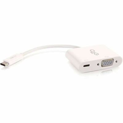 USB-C TO VGA AND USB-C CHARGING WHITE