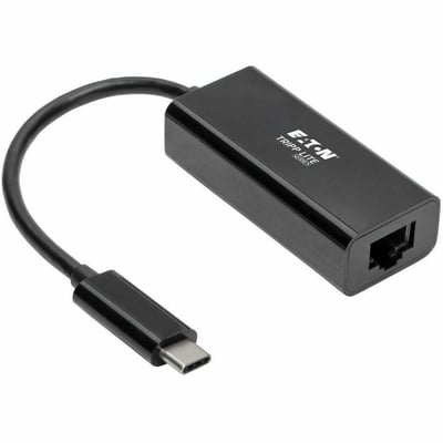 Tripp Lite by Eaton USB C to Gigabit Ethernet Adapter USB Type C to Gbe 10/100/1000 Thunderbolt 3 Compatible Black