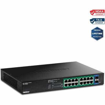 18-PORT GIGABIT EDGESMART POE+ SWITCH 16 X GIGABIT POE+ PORTS