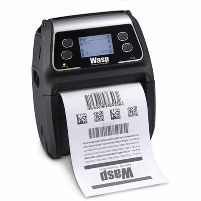 Wasp WPL4M Warehouse, Retail, Mobile, POS System, Distribution Center, Packaging Label Direct Thermal Printer - Portable - Label Print - USB - USB Host - Serial - Bluetooth - IEEE 802.11a/b/g/n Wireless LAN