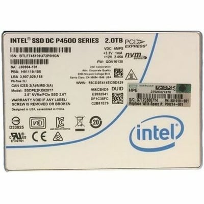 HP 2TB READ INTENSIVE (NVME) 2.5-INCH SOLID STATE DRIVE