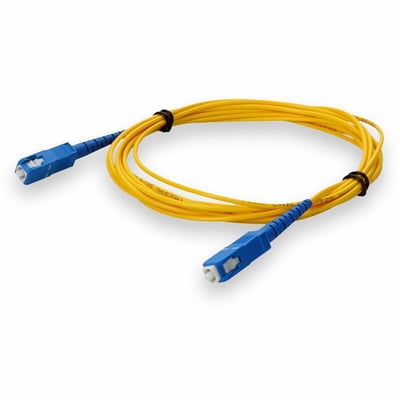 AddOn 3m SC to SC Yellow OS2 Simplex OFNR (Riser-Rated) TAA SMF Fiber Patch Cable