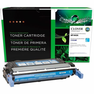 Clover Imaging Remanufactured Cyan Toner Cartridge for HP 642A (CB401A)