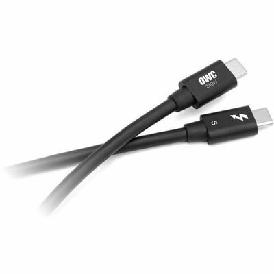 OWC THUNDERBOLT 5 (USB-C) 0.3 METER (11.8 ) CABLE - BLACK - UP TO 80GB/S DATA SP