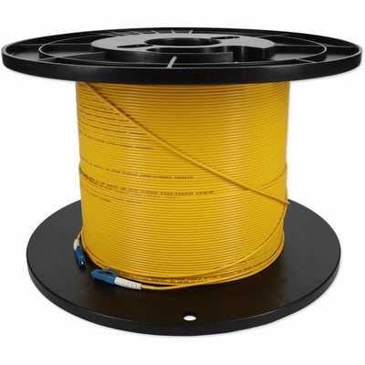 AddOn 53m LC to LC Yellow OS2 Simplex OFNP (Plenum-Rated) SMF Fiber Patch Cable