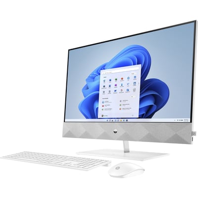 HP Pavilion 27-d0031 All-in-One Computer - Intel Core i7 10th Gen i7-10700T - 8 GB - 256 GB SSD - 27" Full HD Touchscreen - Desktop - Snowflake White