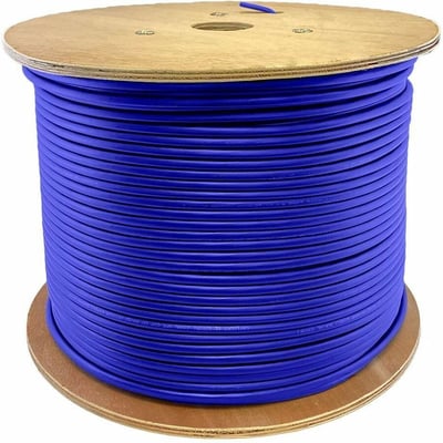 AddOn 1000ft Non-Terminated Blue CAT 6 Plenum-Rated Bulk Cable