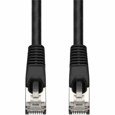 AddOn 5-Pack 7ft Black CAT 7 Shielded (S/FTP) PVC Ethernet Cable Snagless Bubble Boot RJ-45 M/M Bulk Bag Packaged, No Twist Ties