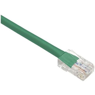 UNC CAT6 PATCH CABLE, 08 FT GREEN WITH BOOTED. HIGH-PERFORMANCE CAT6 ETHERNET CA