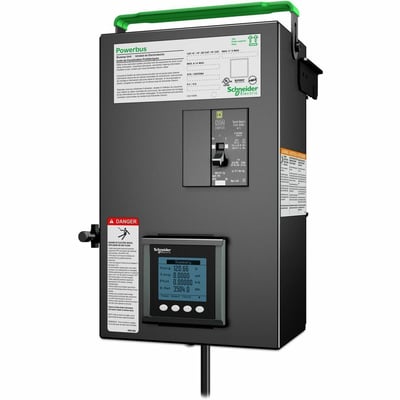 PB BUSWAY TAP OFF UNIT 208V W/ METER 1X2 POLE 3 WIRE 20A L2-L3 3FT