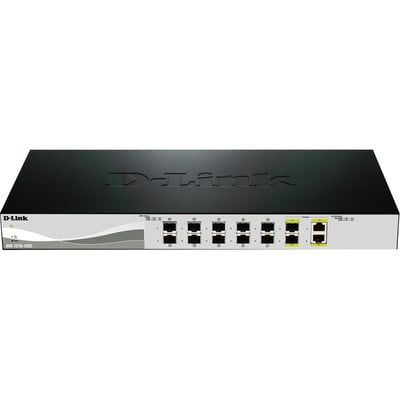 D-Link 10G Smart Switch with 10-port 10G SFP+ and 2-port 10GBASE-T/SFP+ Combo Port