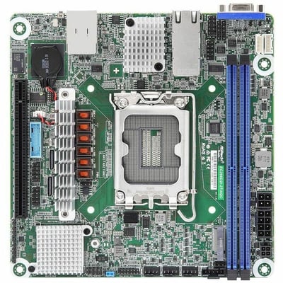 ASROCK RACK SERVER MOTHERBOARD EC266D2I-2T/AQC MINI-ITX 2X 10GLAN SINGLE SOCKET