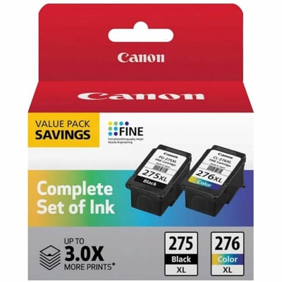 Canon PG-275XL/CL-276XL Original Inkjet Ink Cartridge - Value Pack - Black, Color Pack