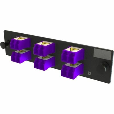 ADPT PANEL OFP 6 KEYED LC DX 12F VIOLET MOQ 1