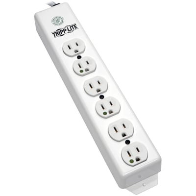 Tripp Lite by Eaton Safe-IT Medical-Grade Power Strip UL 1363 6x Hospital-Grade Outlets Antimicrobial 1.5 ft. (0.45 m) Cord