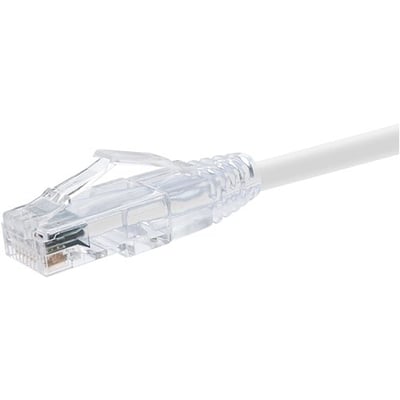 UNC GROUP 20 FOOT CAT6 SNAGLESS CLEARFIT PATCH CABLE WHITE -  CAT6 PATCH CABLE C