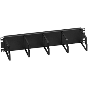 HORIZONTAL PATCH CORD ORGANIZER 2 RACK UNIT SPACING 4IN - 5IN RINGS