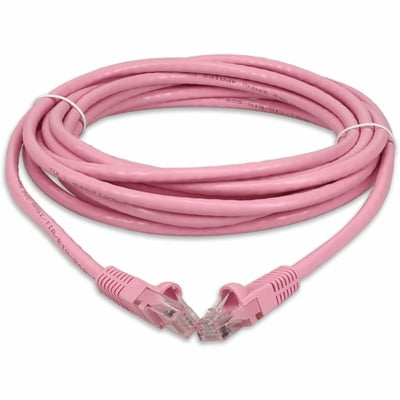 AddOn 40ft Pink CAT 6 PVC Ethernet Cable Snagless Bubble Boot RJ-45 M/M