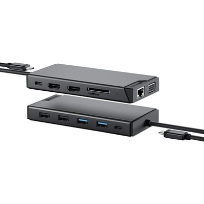 Alogic USB-C 12-in-1 Dual Display Mini Dock - MV2