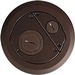 Wiremold 6AT Furniture Feed Evolution Recessed Poke-Thru Surface Style Cover, Bronze