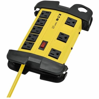 Tripp Lite by Eaton Power It! 8-Outlet Safety Power Strip 15 ft. (4.57 m) Cord Hang Holes Cord Wrap Outlet Covers