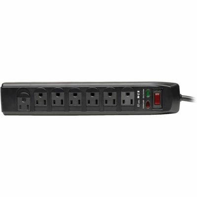 Tripp Lite by Eaton Protect It! 7-Outlet Surge Protector 6 ft. (1.83 m) Cord 1440 Joules Tel/Modem Protection Safety Covers